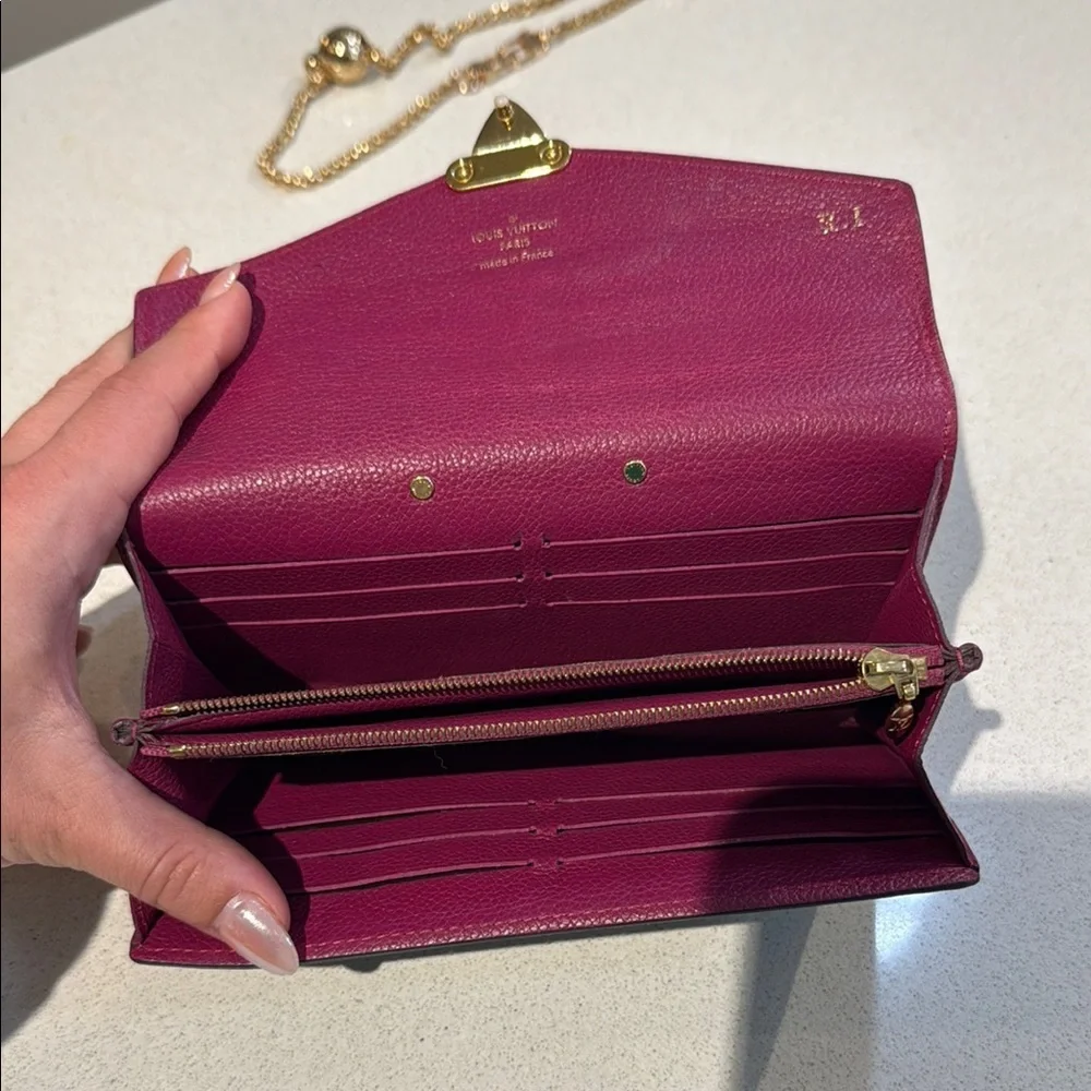SOLD! Louis Vuitton Pink and Brown Women's Wallet - Picture 7 of 11